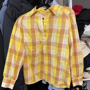 LL Bean Signature long sleeve half button down shirt